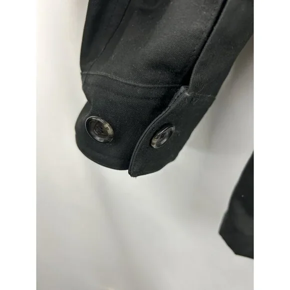 Vintage Polo Ralph Lauren Mens XL Waxed Oilcloth Leather Field Jacket Black - Picture 15 of 15